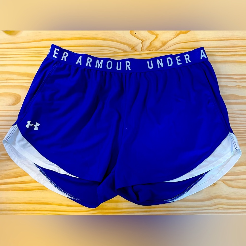 Under Armour Play Up Shorts Royal Blue/white XXL